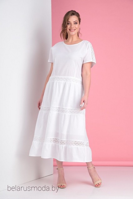 Платье 9750 белый Amori