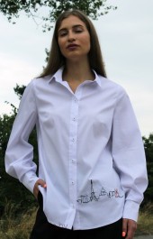 Блузка 2029-1 белый ARISHA