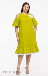 Платье 0930 желто-зеленый AVILA