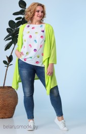 Туника+блузка Anastasia, модель 609 салатовый