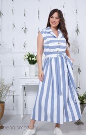 Платье Anastasia, модель 826 бело-синий