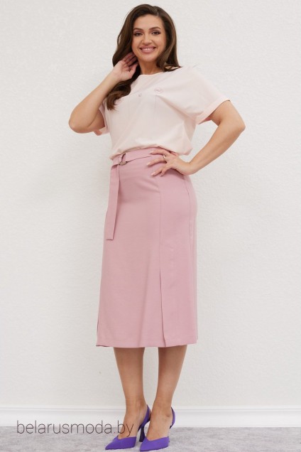 Костюм с юбкой Angelinа, модель 891 розовый