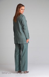 Костюм брючный 012 зеленый Andrea Fashion