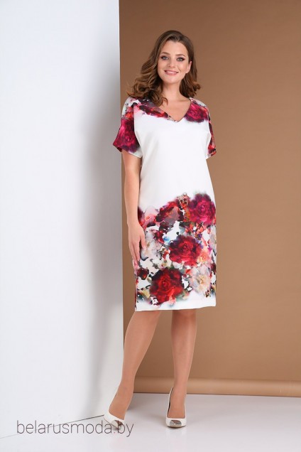 *Платье  Andrea Style, модель 0396 белый