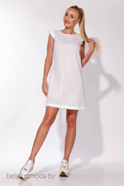 Платье 2250 белый Andrea Fashion