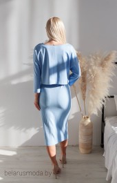 Костюм с платьем Andrea Fashion, модель 2261 небесный