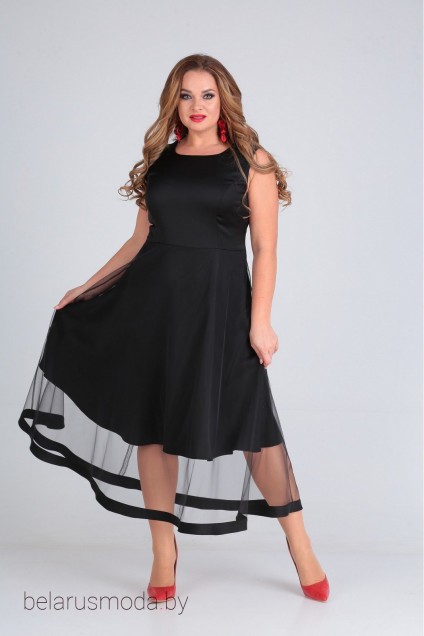 Комплект с платьем Andrea Style, модель 00238 черный