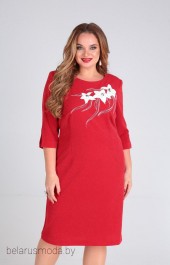 Платье Andrea Style, модель 00241 красный