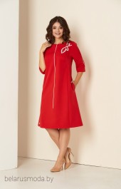 Платье Andrea Style, модель 00290 красный