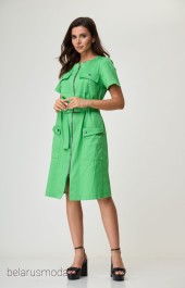 Платье 1272 зеленый лайм Anelli