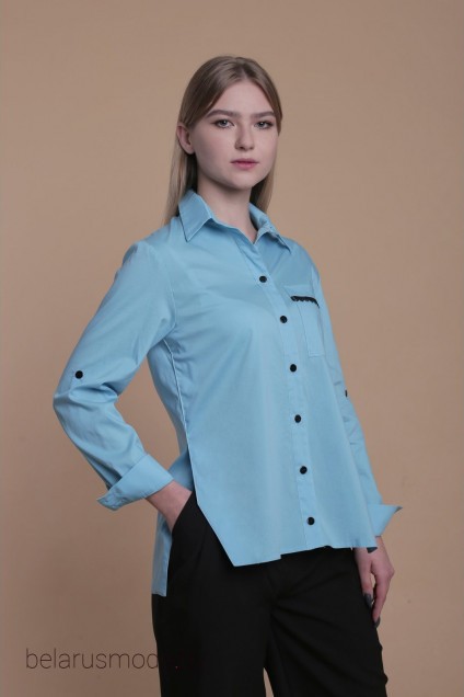 Блузка AnnLine, модель 108-21 голубой