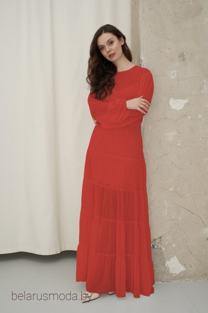 Костюм с платьем 153 красный BARBARA