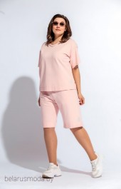 Костюм с шортами BegiModa, модель 3010 розовый