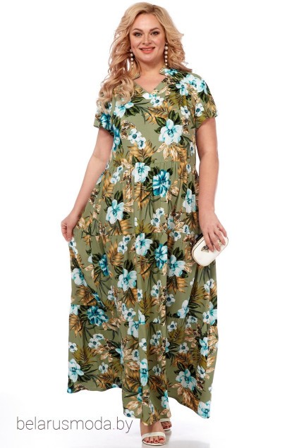 Платье 5009-2 оливковый Celentano