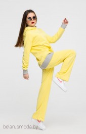 Спортивный костюм DOMNA, модель 16071 светло-желтый