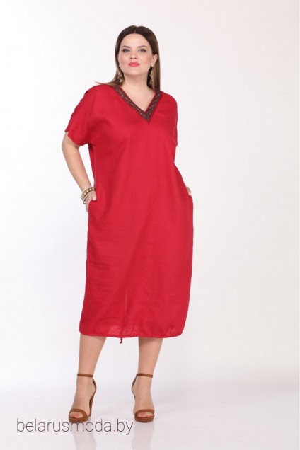 Платье Djerza, модель 1298 красный