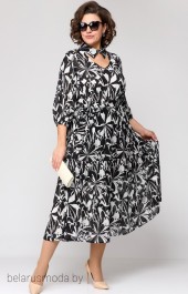Платье 7102 черно-белый EVA GRANT