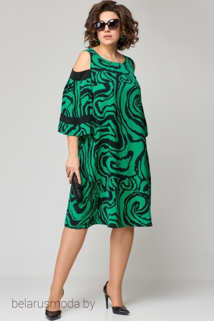 Платье 7145 зеленый EVA GRANT