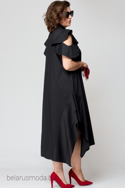 Платье 7297 черный EVA GRANT