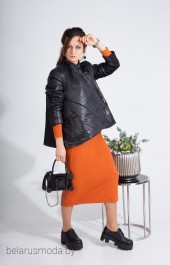 Комплект с платьем ElPaiz, модель 484 черн+оранж