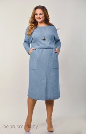 Платье Elga, модель 01-676 голубой