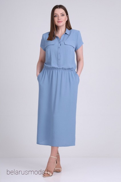 Платье Elga, модель 01-698-1 голубой