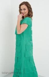 Платье 3425-1 зеленый FantaziaMod