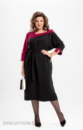 Платье Deesses, модель 1115 черно-бордовый