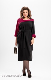 Платье Deesses, модель 1115 черно-бордовый