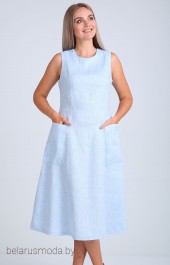 Платье FloVia, модель 4008 голубое