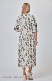 Платье FloVia, модель 4079 темные цветы