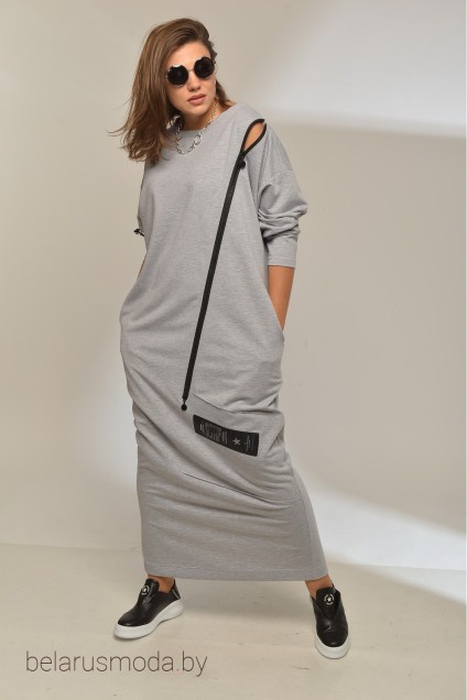 Платье Gratto, модель 8007 серый