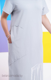 Платье Gratto, модель 8113 мятно-серый