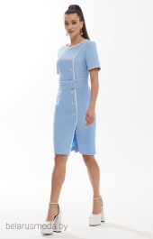 Платье Галеан Стиль, модель 890 голубой