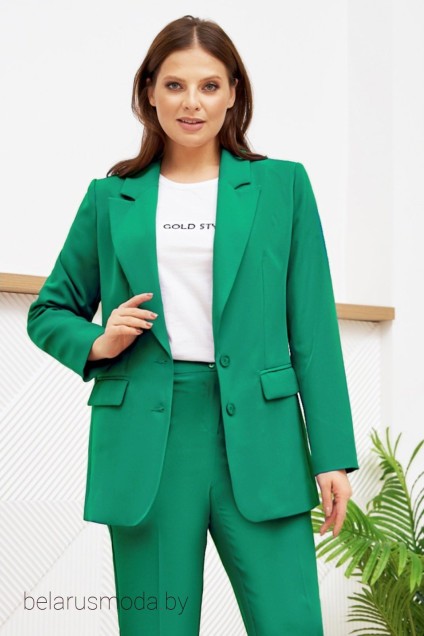Пиджак 2545-1 зеленый Gold Style