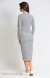 Платье Ivera collection, модель 580 черно-белая полоска