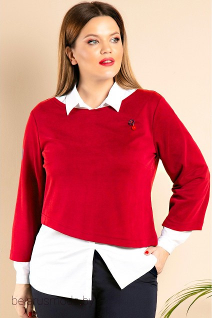 Блузка JeRusi, модель 2019а красный