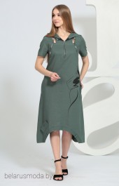 Платье Juliet, модель 137-1 зеленый 
