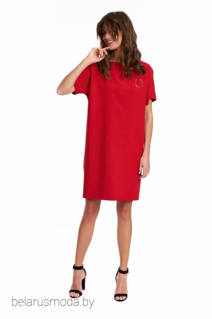 Платье 1010-1 красный KaVari