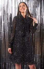 *Платье KaVari, модель 1012 черный + звезды