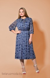 Платье Карина Делюкс, модель В-272-1 синий