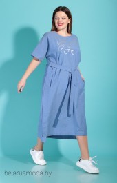 Платье Карина Делюкс, модель В-278 голубой