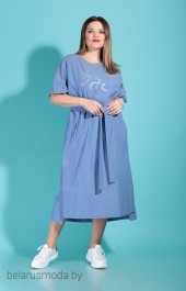 Платье Карина Делюкс, модель В-278 голубой