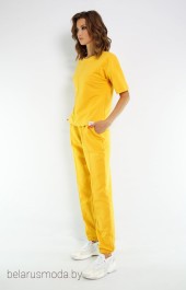 Спортивный костюм 4036-4037 желтый Kivviwear