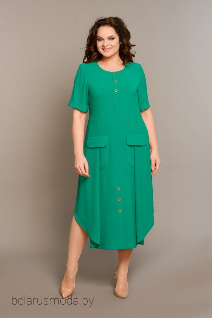 Платье Кокетка и К, модель 609 зеленый