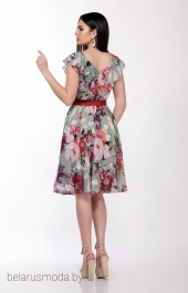 Платье LaKona, модель 1279 мята+малина