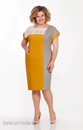 Платье LaKona, модель 1305 горчица