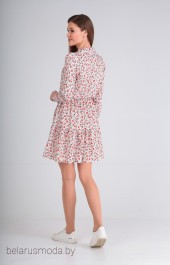 Платье Lady Line, модель 473 розовые цветы