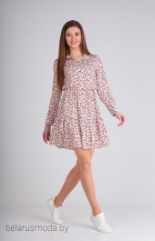 Платье Lady Line, модель 473 розовые цветы