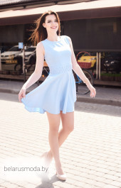 Платье Lady Line, модель 423 голубой